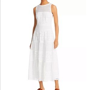 Lauren Ralph Lauren white lace midi dress